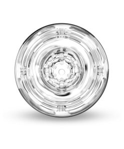 M For Men Soft + Wet Magnifier Self-Lubricating See-Through Stroker Clear