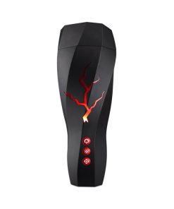 M For Men Storm Rechargeable Vibrating Suction Masturbator Black
