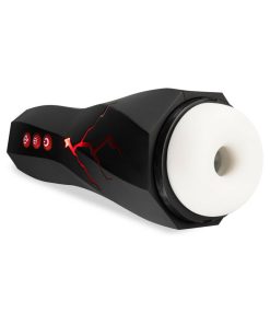 M For Men Storm Rechargeable Vibrating Suction Masturbator Black