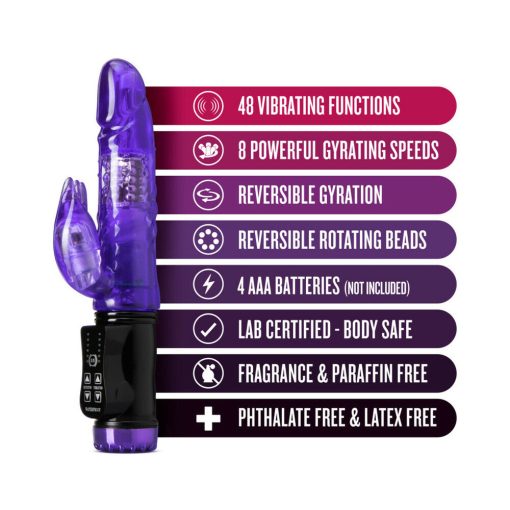 Sexy Things Flutter Rabbit Dual Stimulation Vibrator Purple - Image 5