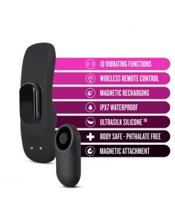 Temptasia Panty Vibe Rechargeable Remote-Controlled Silicone Wearable Vibrator Black