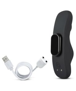 Temptasia Panty Vibe Rechargeable Remote-Controlled Silicone Wearable Vibrator Black