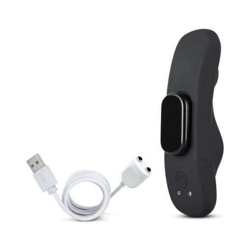 Temptasia Panty Vibe Rechargeable Remote-Controlled Silicone Wearable Vibrator Black - Image 5