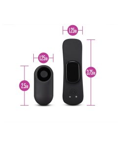 Temptasia Panty Vibe Rechargeable Remote-Controlled Silicone Wearable Vibrator Black