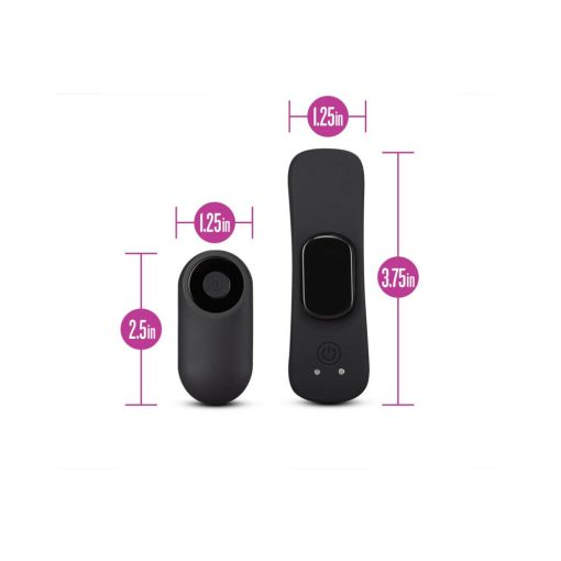 Temptasia Panty Vibe Rechargeable Remote-Controlled Silicone Wearable Vibrator Black - Image 6