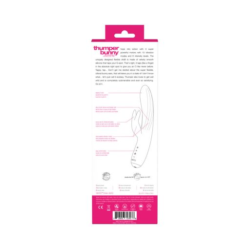 Vedo Thumper Bunny Rechargeable Dual Vibe Pretty Pink - Image 6