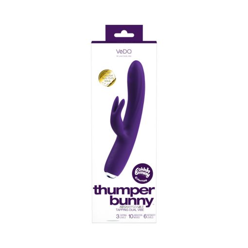 Vedo Thumper Bunny Rechargeable Dual Vibe Deep Purple - Image 2
