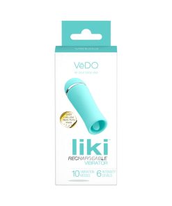 Vedo Liki Rechargeable Flicker Vibe Tease Me Turquoise