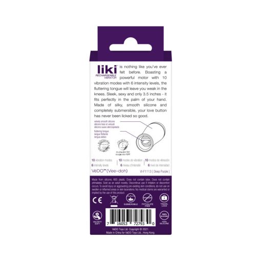 Vedo Liki Rechargeable Flicker Deep Purple - Image 6