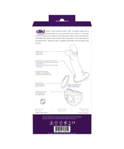 Vedo Diki Rechargeable Vibrating Dildo With Harness Deep Purple