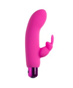 Powerbullet Alice'S Bunny Rechargeable Bullet Vibrator With Silicone Rabbit Sleeve Pink