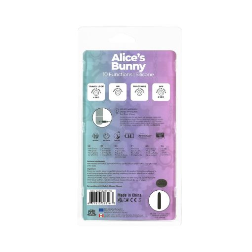 Powerbullet Alice'S Bunny Rechargeable Bullet Vibrator With Silicone Rabbit Sleeve Pink - Image 7