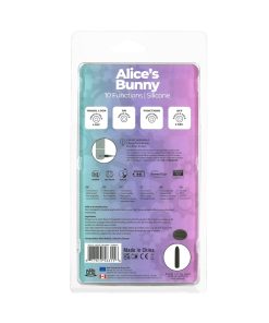 Powerbullet Alice'S Bunny Rechargeable Bullet Vibrator With Silicone Rabbit Sleeve Purple