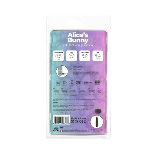 Powerbullet Alice'S Bunny Rechargeable Bullet Vibrator With Silicone Rabbit Sleeve Purple - Image 6