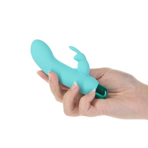 Powerbullet Alice'S Bunny Rechargeable Bullet Vibrator With Silicone Rabbit Sleeve Teal - Image 6