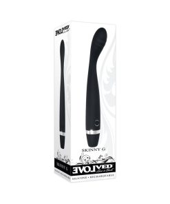Evolved Skinny G Rechargeable Silicone Sli Mline G-Spot Vibrator Black