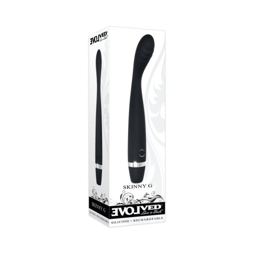 Evolved Skinny G Rechargeable Silicone Sli Mline G-Spot Vibrator Black