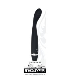 Evolved Skinny G Rechargeable Silicone Sli Mline G-Spot Vibrator Black