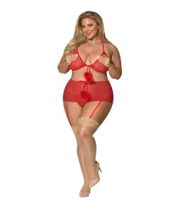 Garter Skirt & G-String Set Red Queen