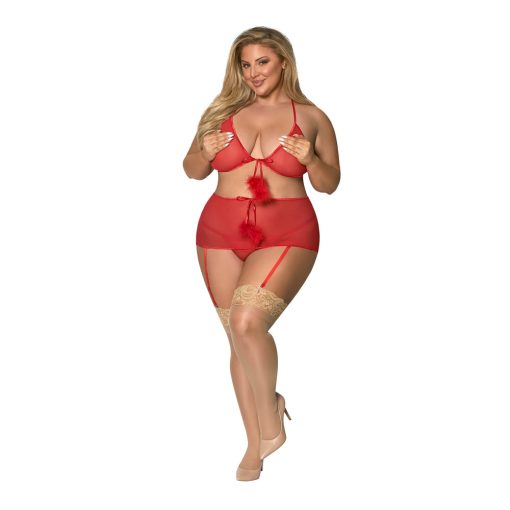 Garter Skirt & G-String Set Red Queen