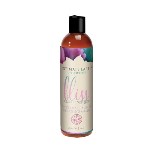 Intimate Earth Bliss Clove Infused Water-Based Anal Relaxing Glide 2 Oz.