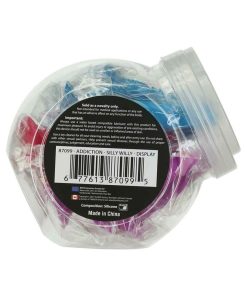 Addiction Silly Willy 3.3 In. Silicone Dildo 12-Piece Assorted Color Fishbowl Display