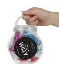 Addiction Silly Willy 3.3 In. Silicone Dildo 12-Piece Assorted Color Fishbowl Display