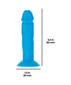 Addiction Silly Willy 3.3 In. Silicone Dildo 12-Piece Assorted Color Fishbowl Display