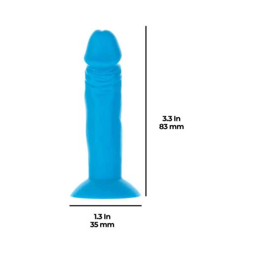 Addiction Silly Willy 3.3 In. Silicone Dildo 12-Piece Assorted Color Fishbowl Display - Image 11