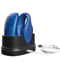 We-Vibe Chorus Rechargeable Remote-Controlled Silicone Couples Vibrator Cosmic Blue