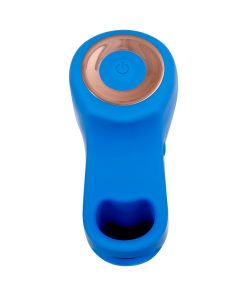 Gender X Flick It Rechargeable Flicking Dual Stimulation Silicone Finger Vibrator Blue