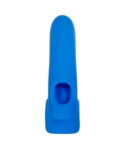 Gender X Flick It Rechargeable Flicking Dual Stimulation Silicone Finger Vibrator Blue