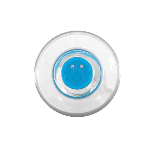 Gender X Electric Blue Rechargeable Remote-Controlled Vibrating Anal Plug Clear/Blue - Image 3