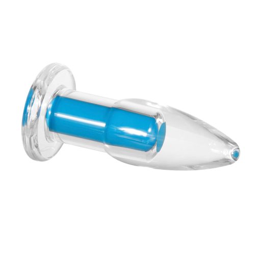Gender X Electric Blue Rechargeable Remote-Controlled Vibrating Anal Plug Clear/Blue - Image 7