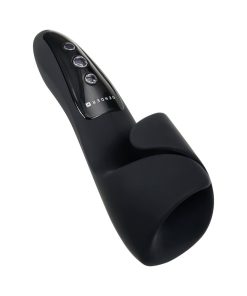 Gender X The Embrace Rechargeable Vibrating Pulsing Silicone Masturbator Black