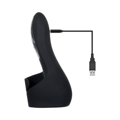 Gender X The Embrace Rechargeable Vibrating Pulsing Silicone Masturbator Black - Image 4