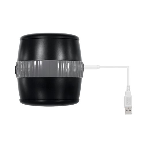 Gender X Barrel Of Fun Rechargeable Open-Ended Vibrating Stroker Black - Image 7