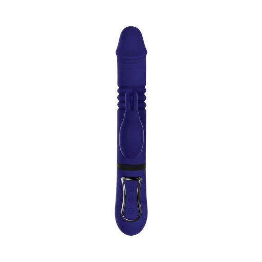 Gender X All In One Rechargeable Thrusting Rotating Silicone Rabbit Vibrator Purple - Image 4