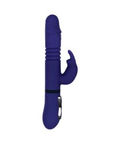 Gender X All In One Rechargeable Thrusting Rotating Silicone Rabbit Vibrator Purple