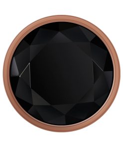 Gender X Gold Digger Rose Gold Beaded Anal Plug With Black Gemstone Base Small