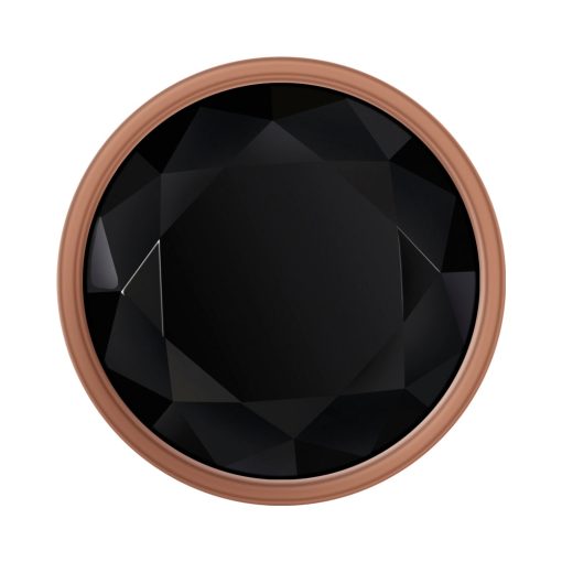 Gender X Gold Digger Rose Gold Beaded Anal Plug With Black Gemstone Base Small - Image 4