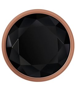 Gender X Gold Digger Rose Gold Beaded Anal Plug With Black Gemstone Base Large