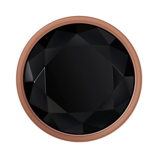 Gender X Gold Digger Rose Gold Beaded Anal Plug With Black Gemstone Base Large - Image 4
