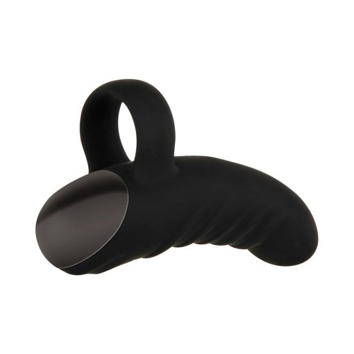 Evolved Hooked On You Rechargeable Silicone Finger Vibrator Black - Image 3