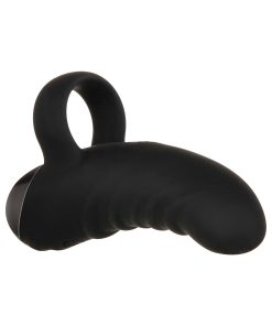 Evolved Hooked On You Rechargeable Silicone Finger Vibrator Black