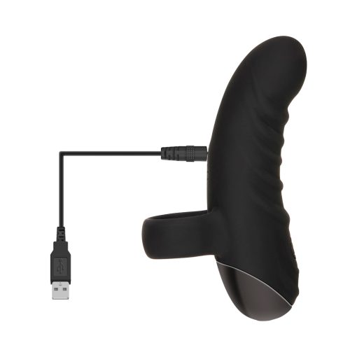 Evolved Hooked On You Rechargeable Silicone Finger Vibrator Black - Image 10