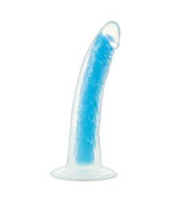 Neo Elite Glow In The Dark Prysm 7 In. Silicone Dual Density Dildo Neon Blue