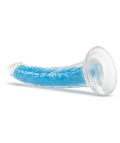 Neo Elite Glow In The Dark Prysm 7 In. Silicone Dual Density Dildo Neon Blue