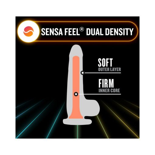 Neo Elite Glow In The Dark Viper 7 In. Dual-Density Dildo Neon Orange - Image 5