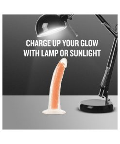 Neo Elite Glow In The Dark Viper 7 In. Dual-Density Dildo Neon Orange